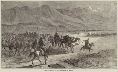 Vieh-Raub an der Grenze von Scinde